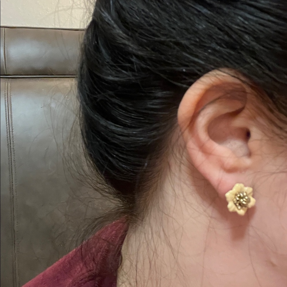 J. Crew Golden Blossom Earrings